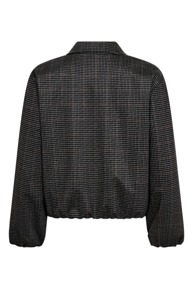 Freequent taupe dames jas | Achteraanzicht