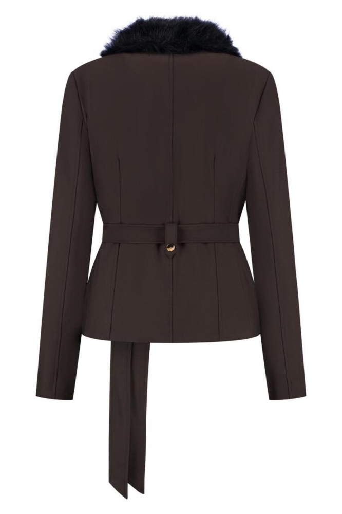 Lady Day bruine dames blazer | Achteraanzicht