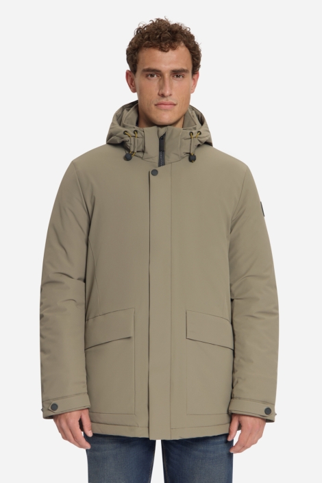 NO-EXCESS groene heren jas | Model vooraanzicht