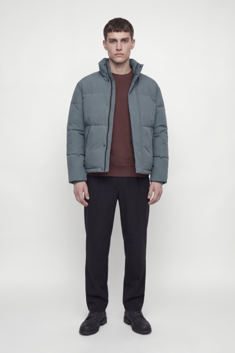 Jack & Jones grijze heren jas | Model