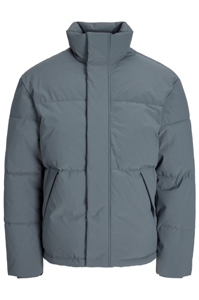 Jack & Jones grijze heren jas | Vooraanzicht