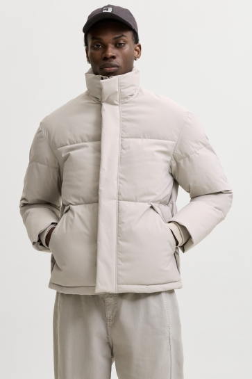 Jack & Jones jjesoho puffer collar aw26 sn Ecru