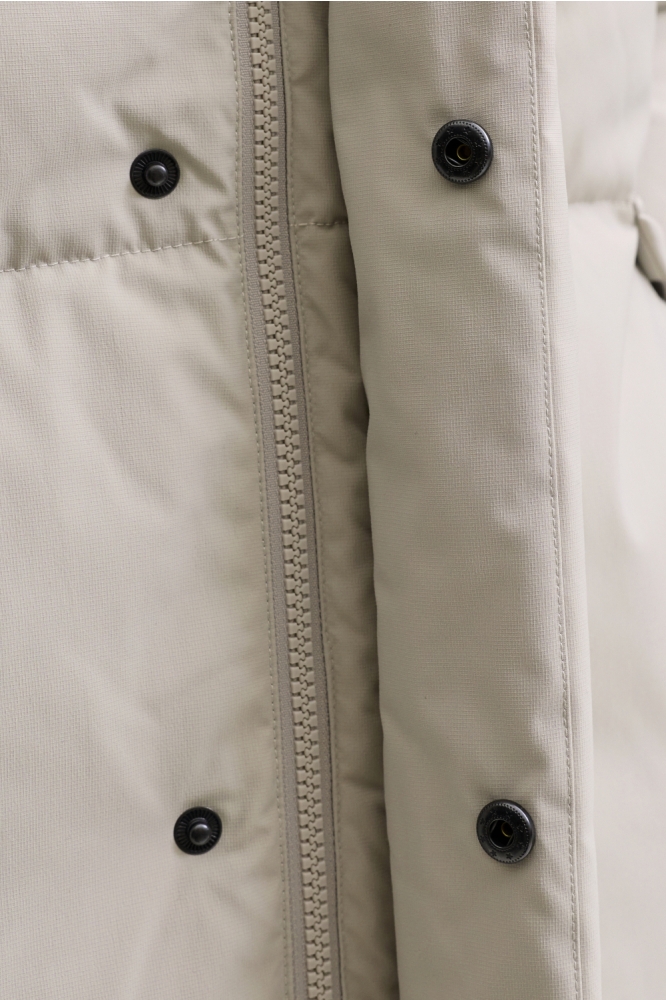 Jack & Jones ecru heren jas | Close up