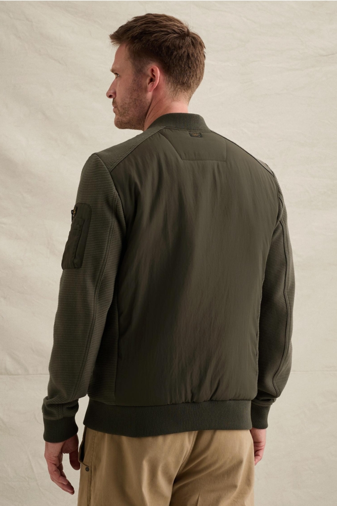 PME legend groene heren jas | Model achteraanzicht