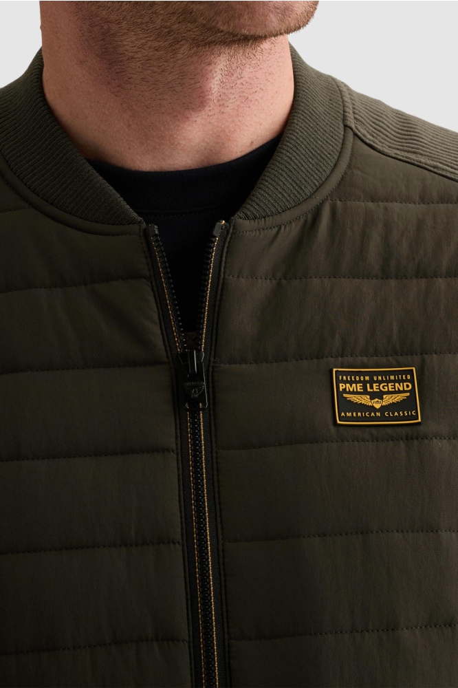 PME legend groene heren jas | Close up
