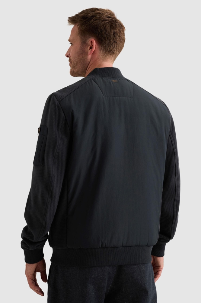 PME legend blauwe heren jas | Model achteraanzicht