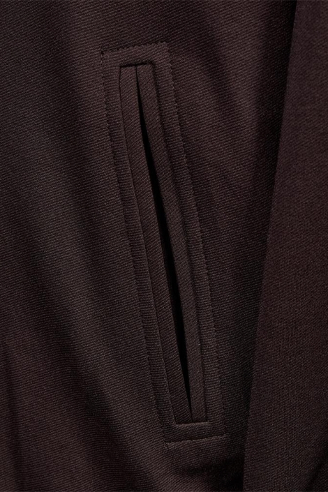 Freequent bruine dames jas | Close up