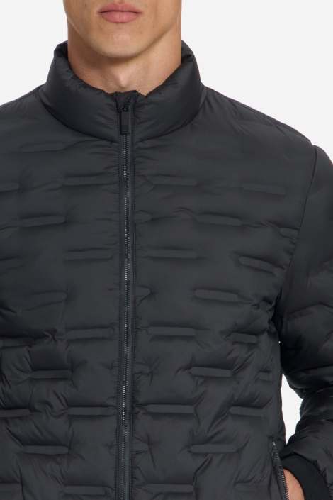 NO-EXCESS zwarte heren jas | Close up