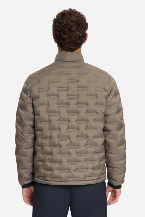 NO-EXCESS camel heren jas | Model achteraanzicht