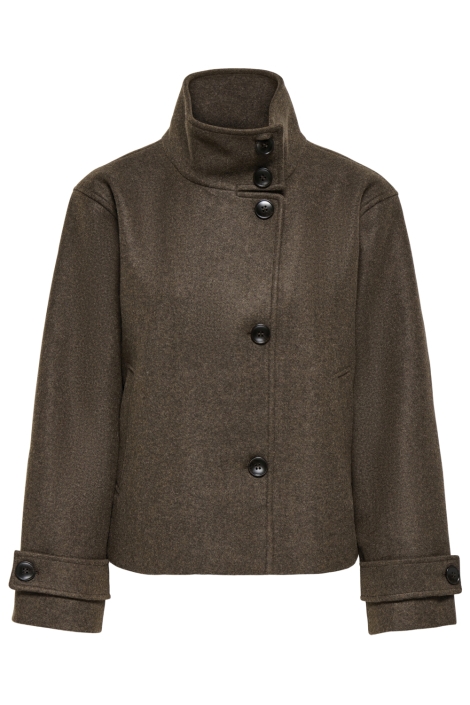 Only bruine dames jas | Vooraanzicht