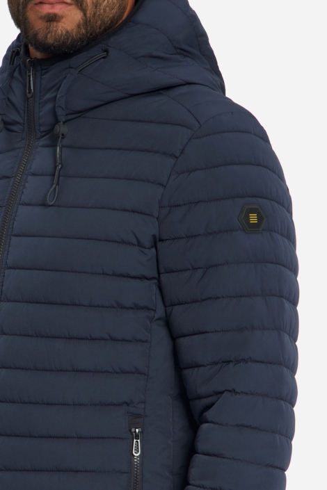 NO-EXCESS blauwe heren jas | Close up