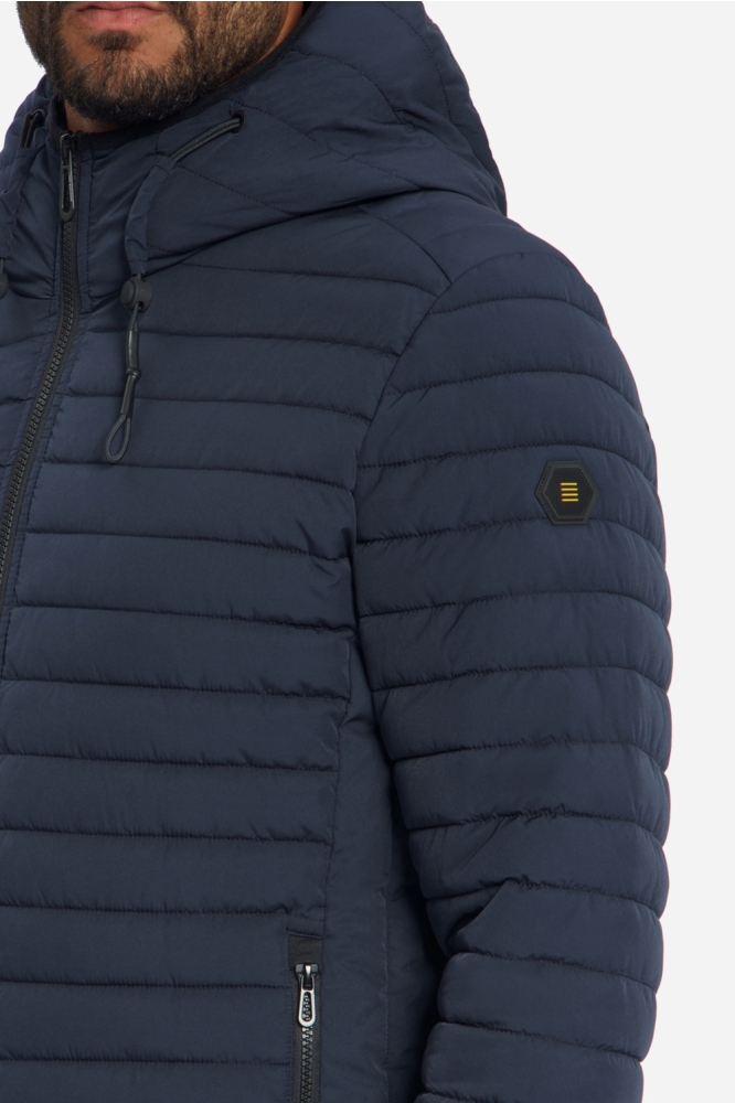 NO-EXCESS blauwe heren jas | Close up