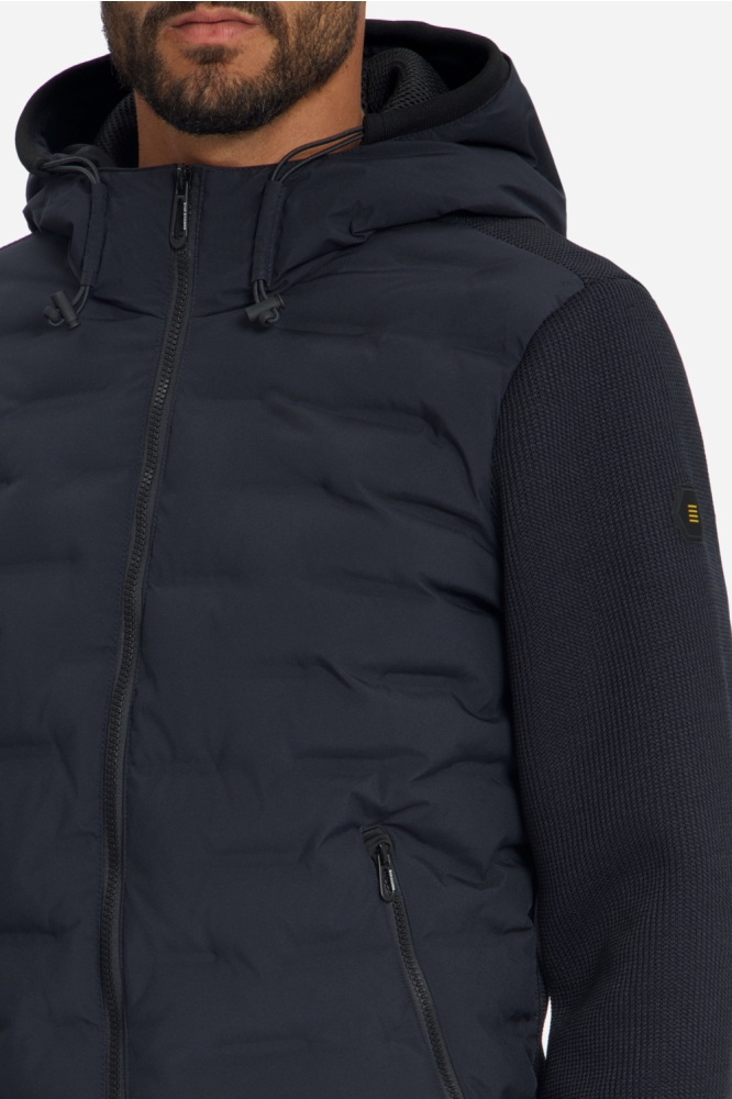 NO-EXCESS blauwe heren jas | Close up
