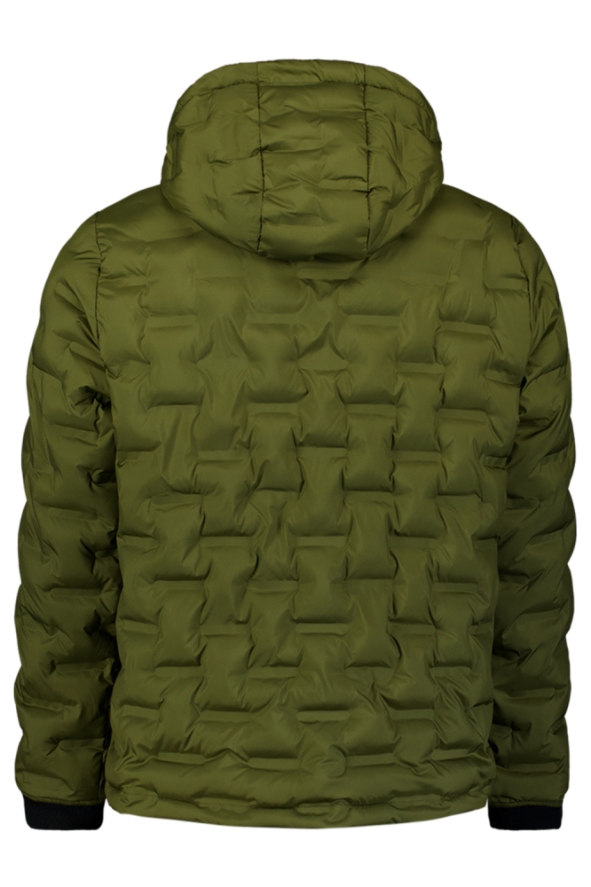 NO-EXCESS groene heren jas | Achteraanzicht