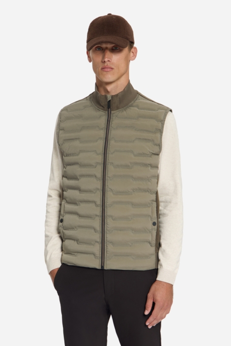 NO-EXCESS groene heren jas | Model vooraanzicht