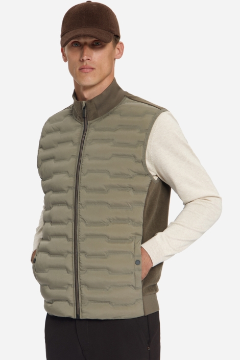 NO-EXCESS groene heren jas | Model vooraanzicht