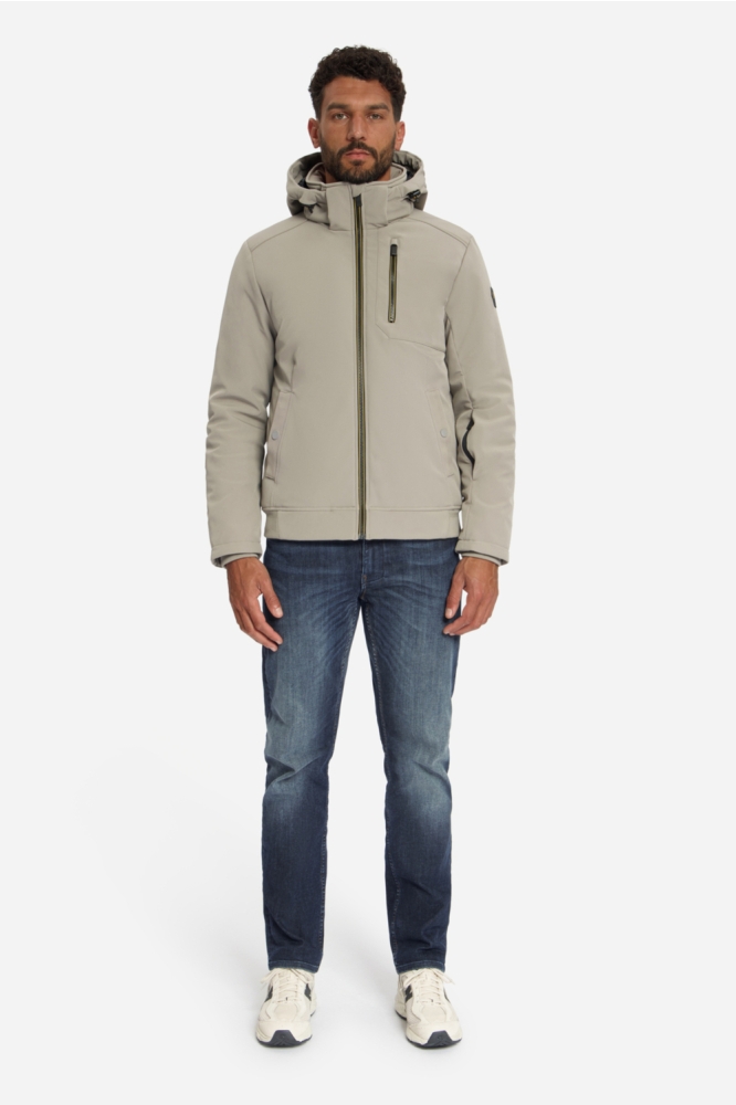 NO-EXCESS taupe heren jas | Model