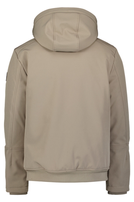 NO-EXCESS taupe heren jas | Achteraanzicht