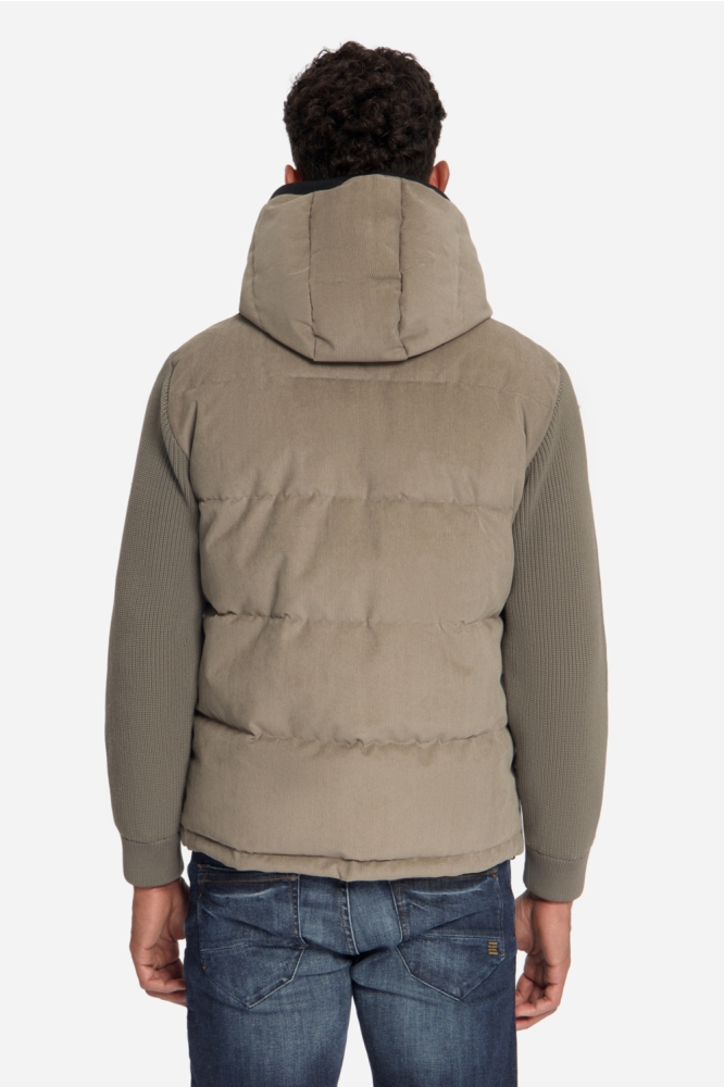 NO-EXCESS camel heren jas | Model achteraanzicht
