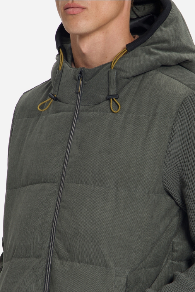 NO-EXCESS groene heren jas | Close up