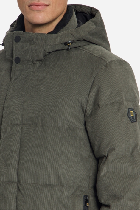 NO-EXCESS groene heren jas | Close up