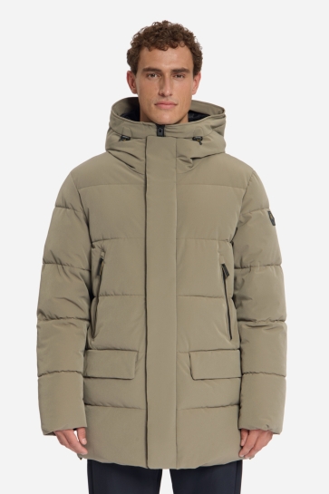 NO-EXCESS jacket parka hooded puffer Groen