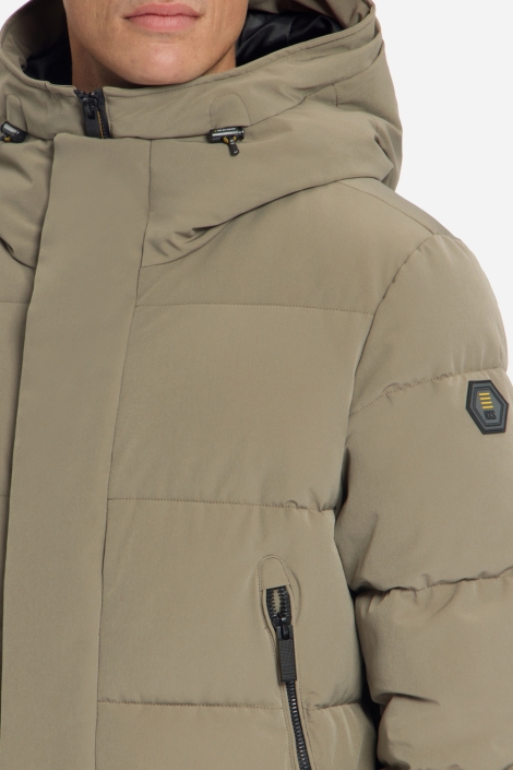 NO-EXCESS groene heren jas | Close up