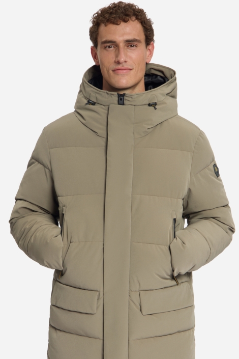 NO-EXCESS groene heren jas | Model vooraanzicht