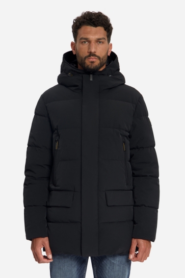 NO-EXCESS Jas GEWATTEERDE PARKA JAS MET CAPUCHON 33630937 Black