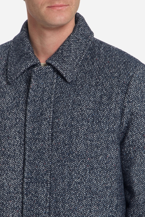NO-EXCESS blauwe heren jas | Close up