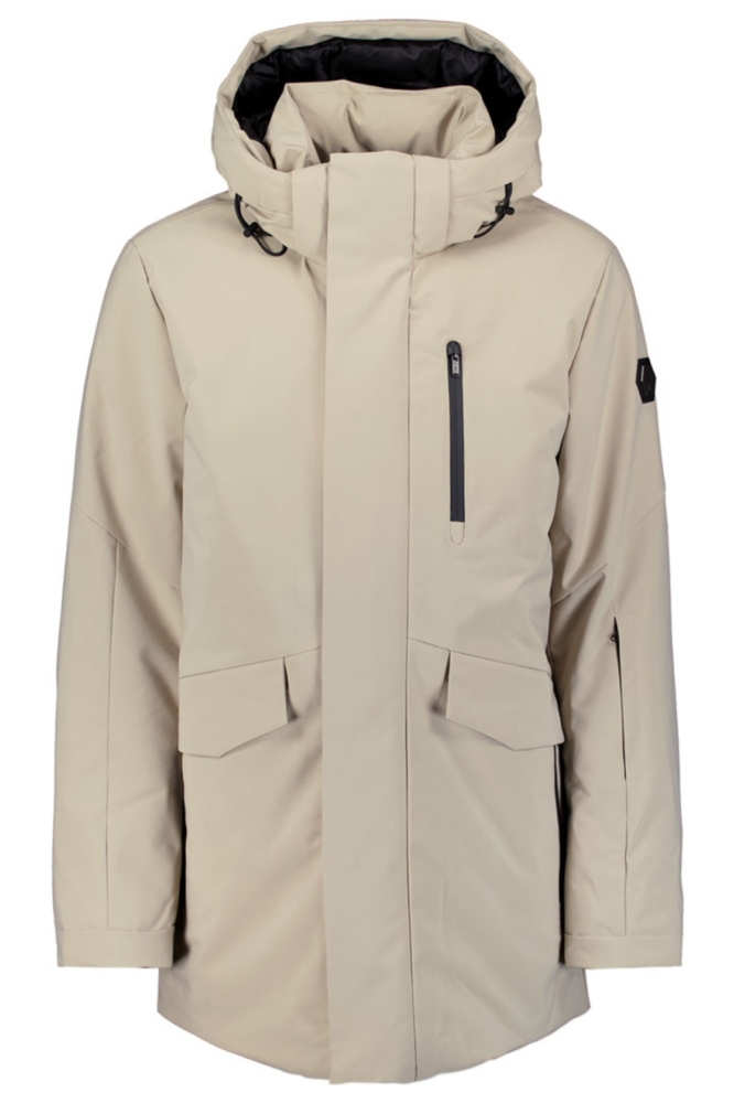 NO-EXCESS beige heren jas | Vooraanzicht