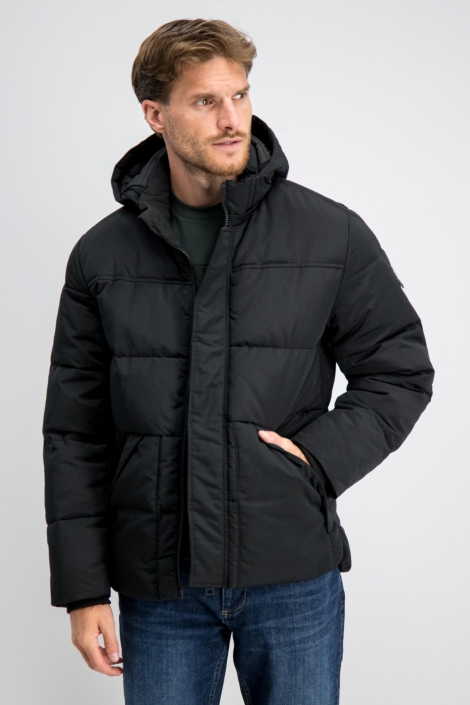 Gabbiano zwarte heren jas | Model vooraanzicht