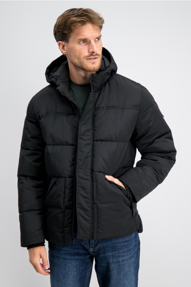Gabbiano zwarte heren jas | Model vooraanzicht