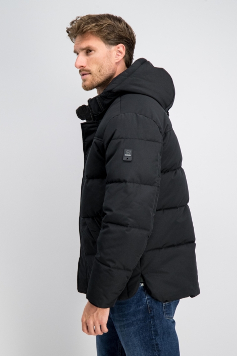 Gabbiano zwarte heren jas | Model zijaanzicht