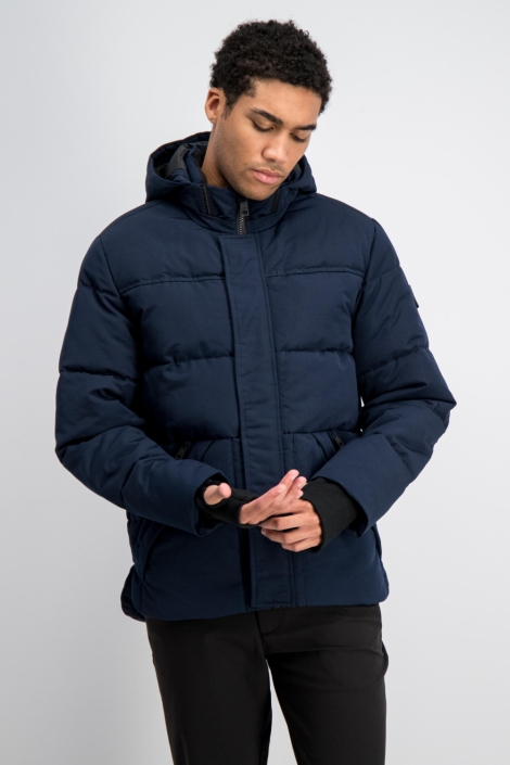 Gabbiano blauwe heren jas | Model vooraanzicht