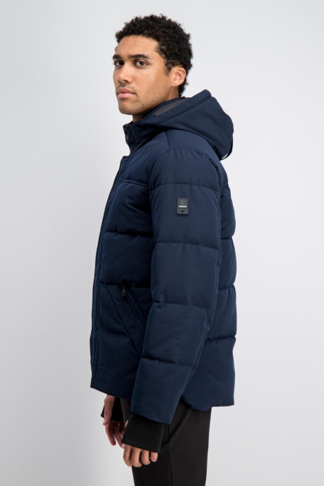 Gabbiano blauwe heren jas | Model zijaanzicht