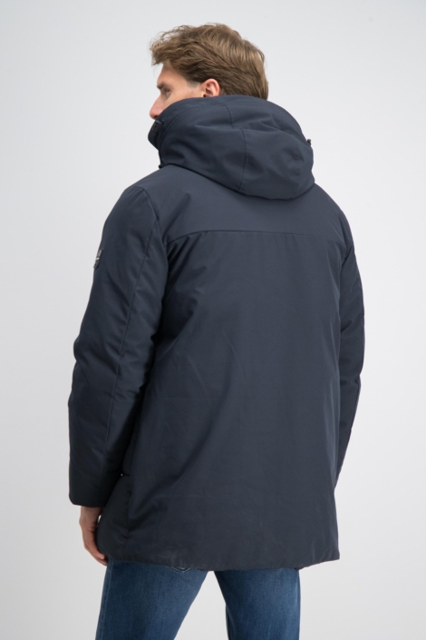Gabbiano blauwe heren jas | Model achteraanzicht