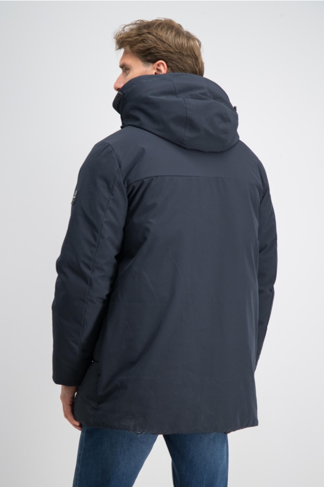 Gabbiano blauwe heren jas | Model achteraanzicht