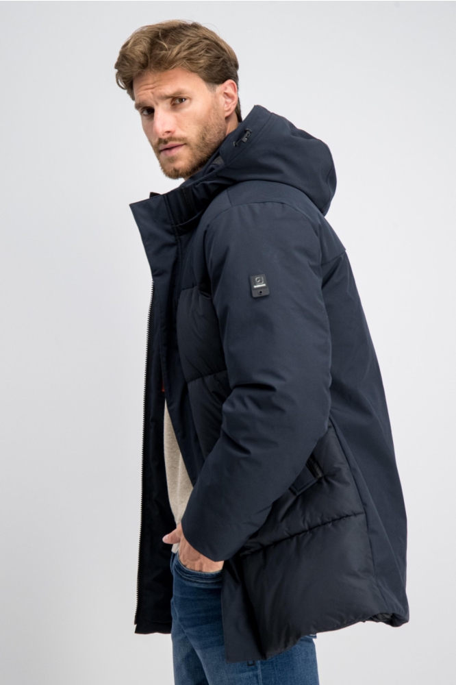 Gabbiano blauwe heren jas | Model zijaanzicht
