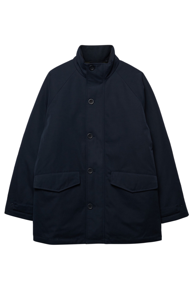 Superdry blauwe heren jas | Vooraanzicht