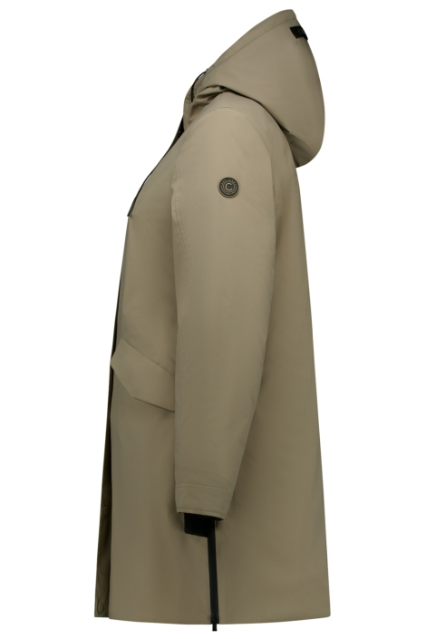 Cars taupe dames jas | Zijaanzicht