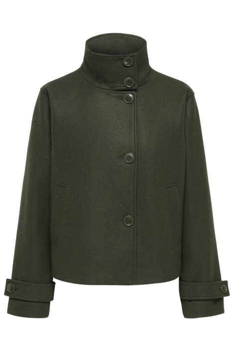 Only groene dames jas | Vooraanzicht