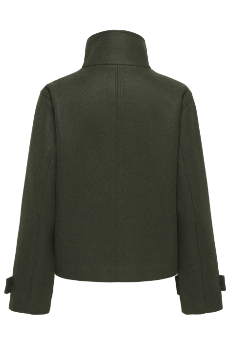 Only groene dames jas | Achteraanzicht