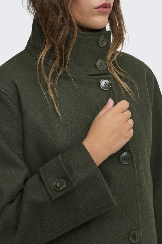 Only groene dames jas | Close up