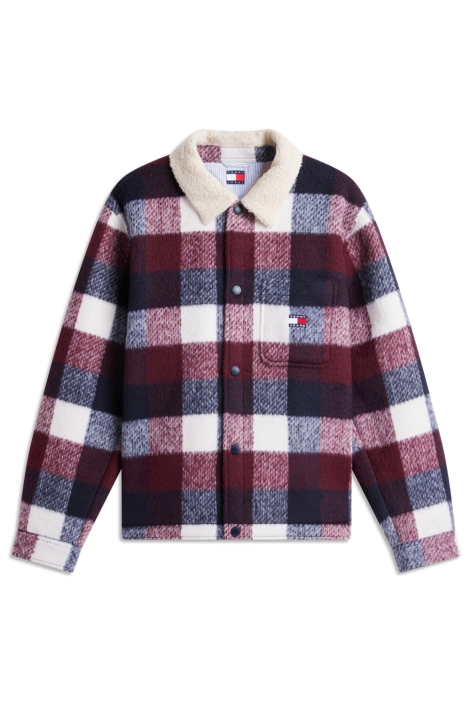 Tommy Jeans blauwe heren jas | Vooraanzicht