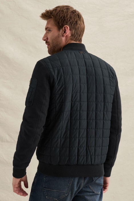 PME legend blauwe heren jas | Model achteraanzicht