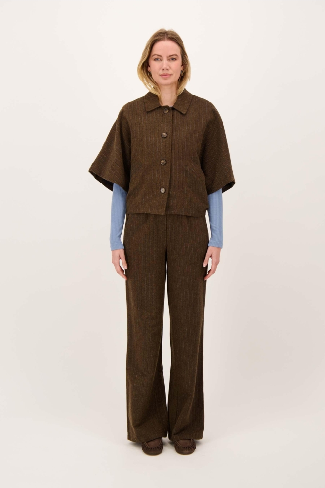 Zusss bruine dames blazer | Model