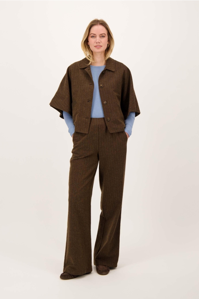 Zusss bruine dames blazer | Model