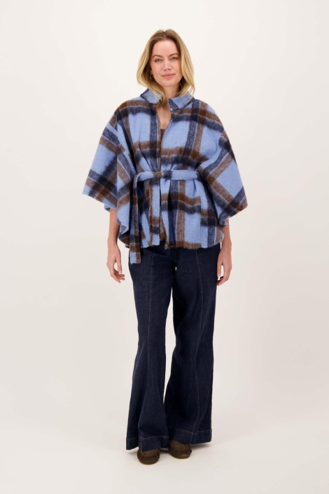 Zusss blauwe dames vest | Model