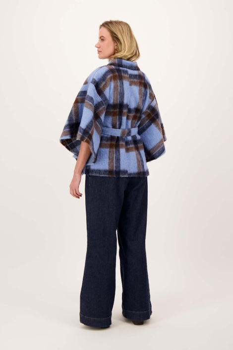 Zusss blauwe dames vest | Model